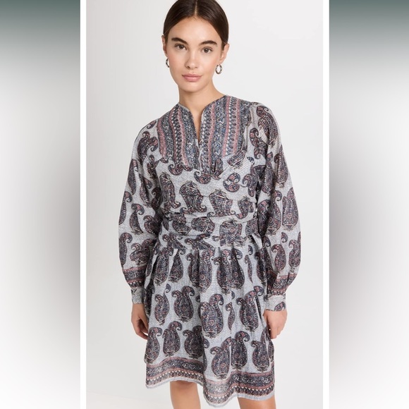 Antik Batik Elia Minidress, Grey - Picture 1 of 4